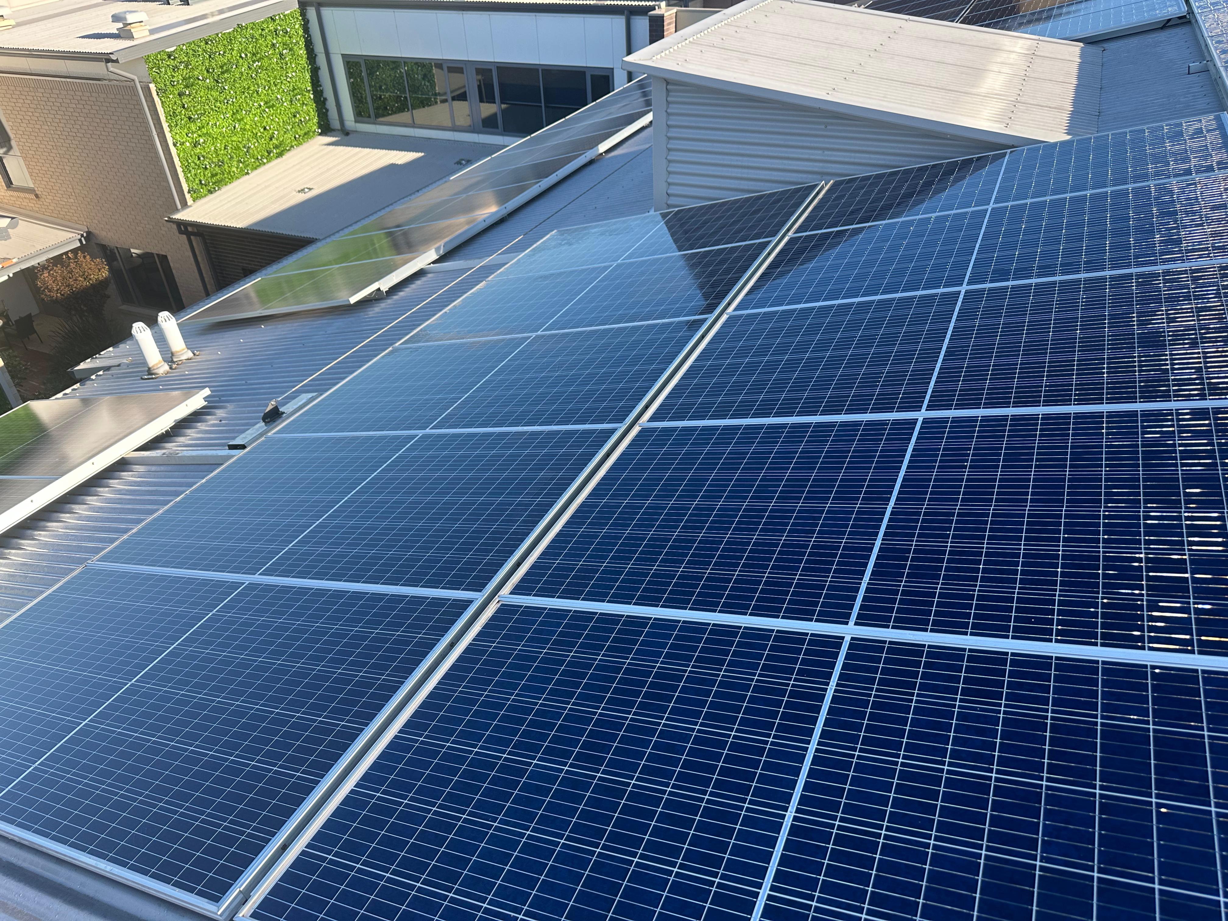 Solar panels in Glengowrie